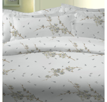 Dommelin Kussensloop Volant Flora Percal 200TC Blauw 60x70 cm