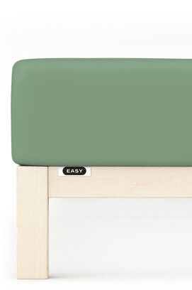 Schlafgut EASY Jersey Elasthan Hoeslaken L - 140x200 - 160x220 665 Green Mid