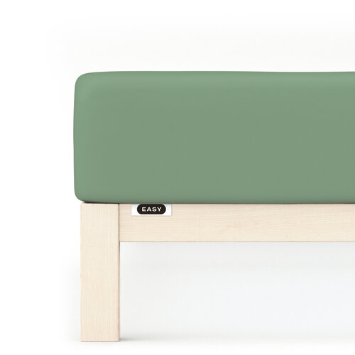 Schlafgut Schlafgut EASY Jersey Elasthan Hoeslaken L - 140x200 - 160x220 665 Green Mid afbeelding