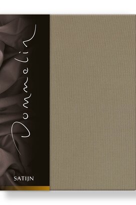 Dommelin Hoeslaken Uni Satijn 300TC 512 Taupe 100x200/30