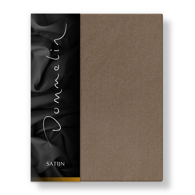 Dommelin Laken Uni Satijn 300TC 574 Cappuccino 240x270 cm