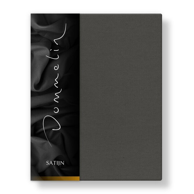 Dommelin Laken Uni Satijn 300TC 554 Leisteengrijs 200x270 cm