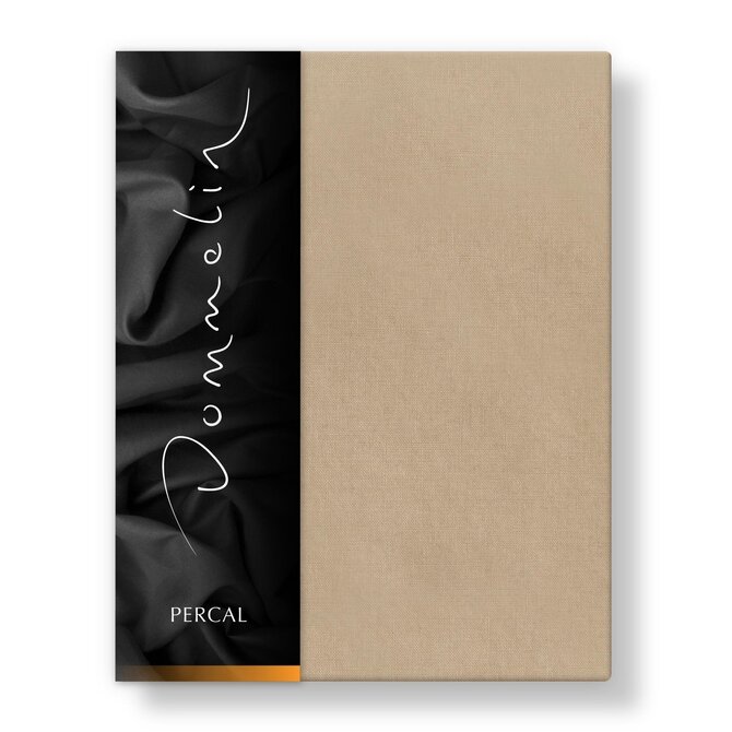 Dommelin Laken Uni Percal 200TC 549 Cafe 270x300 cm