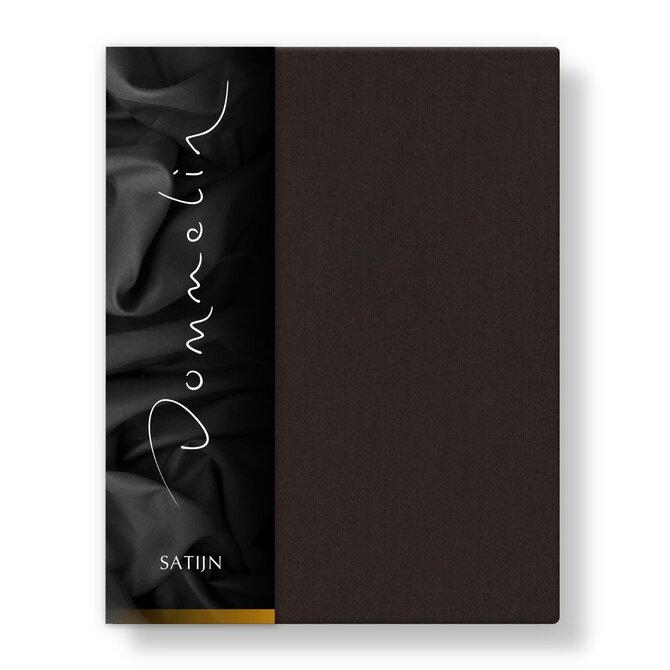 Dommelin Laken Uni Satijn 300TC 575 Choco 160x270 cm