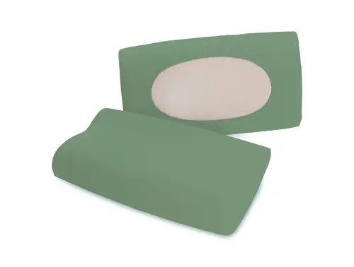 Schlafgut Schlafgut Pure flexible Kussensloop S-XL 665 Green Mid afbeelding