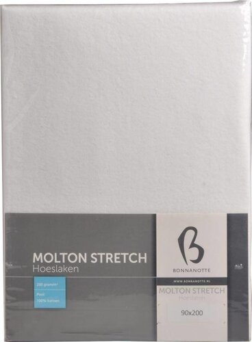 Bonnanotte Bonnanotte Molton hoeslaken 80x220 afbeelding