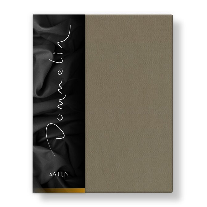 Dommelin Laken Uni Satijn 300TC 512 Taupe 270x300 cm