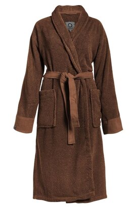 Essenza Connect Organic Uni bathrobe XS Leather brown