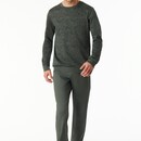 Schiesser Schiesser Heren Pyjama Long  darkgreen 183173 58/3XL