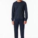 Schiesser Schiesser Heren Pyjama Long  nightblue 183173 52/L