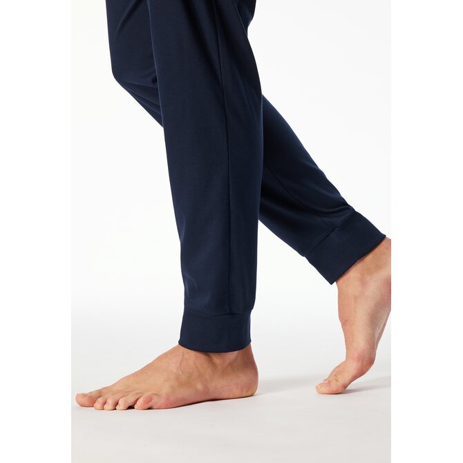 Schiesser Heren Pyjama Long  nightblue 183173 52/L