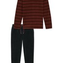 Schiesser Schiesser Heren Pyjama Long  winered 183138 48/S
