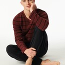 Schiesser Schiesser Heren Pyjama Long  winered 183138 52/L