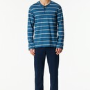 Schiesser Schiesser Heren Pyjama Long  darkblue 183124 48/S