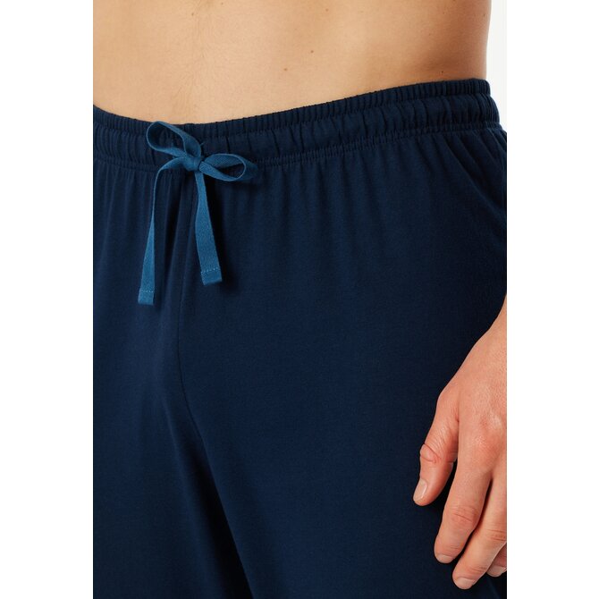 Schiesser Heren Pyjama Long  darkblue 183124 58/3XL Schiesser Heren Pyjama Long  darkblue 183124 58/3XL