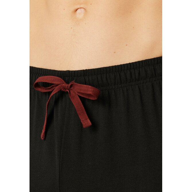 Schiesser Heren Pyjama Long  winered 183124 48/S