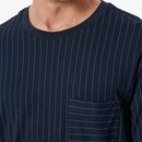 Schiesser Schiesser Heren Pyjama Long  darkblue 182196 58/3XL