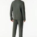 Schiesser Schiesser Heren Pyjama Long  darkgreen 183125 54/XL