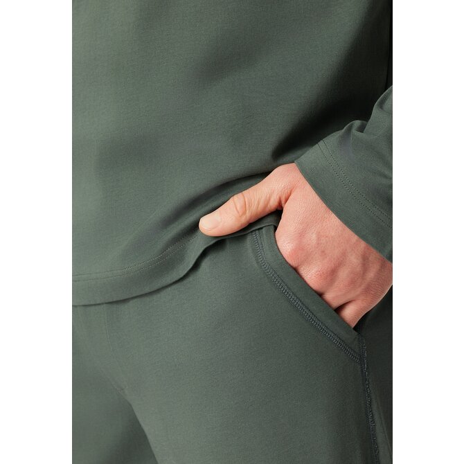 Schiesser Heren Pyjama Long  darkgreen 183125 58/3XL Schiesser Heren Pyjama Long  darkgreen 183125 58/3XL