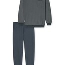 Schiesser Schiesser Heren Pyjama Long  darkgrey 181156 54/XL