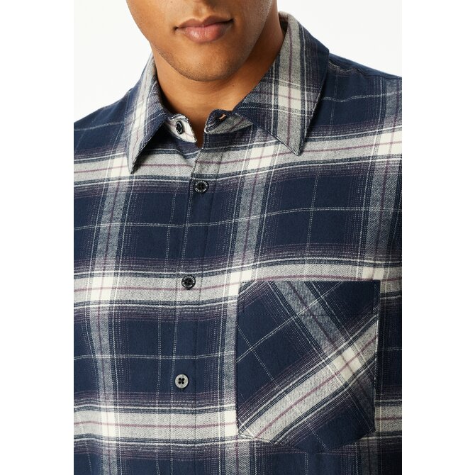 Schiesser Heren Pyjama Long  nightblue 182029 54/XL Schiesser Heren Pyjama Long  nightblue 182029 54/XL