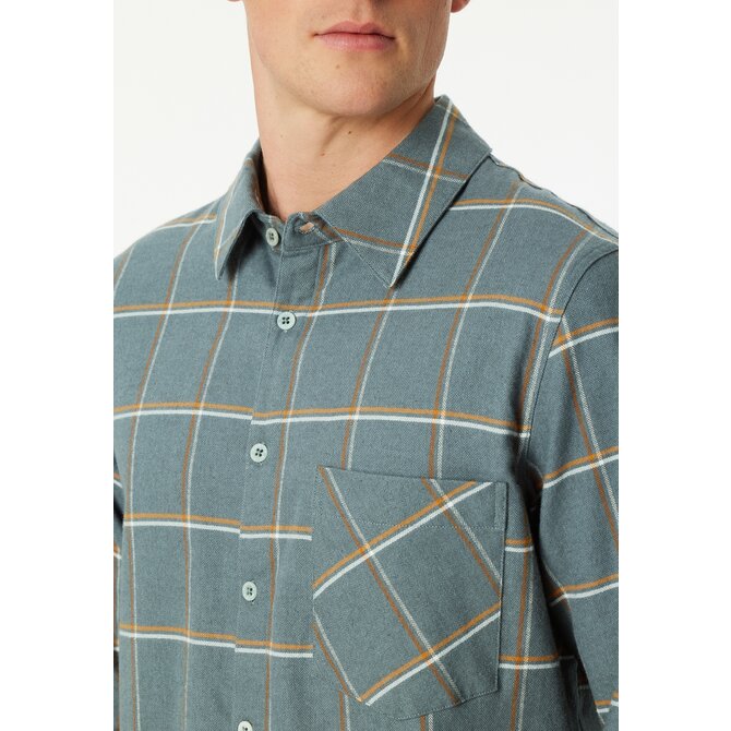 Schiesser Heren Pyjama Long  mineralgreen 182029 52/L Schiesser Heren Pyjama Long  mineralgreen 182029 52/L