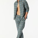 Schiesser Schiesser Heren Pyjama Long  mineralgreen 182029 54/XL