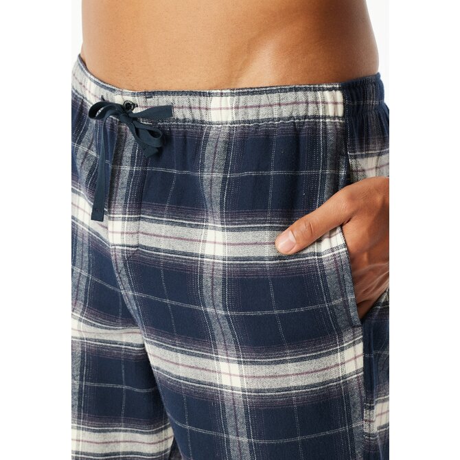 Schiesser Heren Pyjama Long  nightblue 182029 50/M Schiesser Heren Pyjama Long  nightblue 182029 50/M