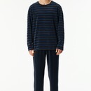 Schiesser Schiesser Heren Pyjama Long  nightblue 182023 54/XL