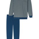 Schiesser Schiesser Heren Pyjama Long  atlanticblue 181162 52/L