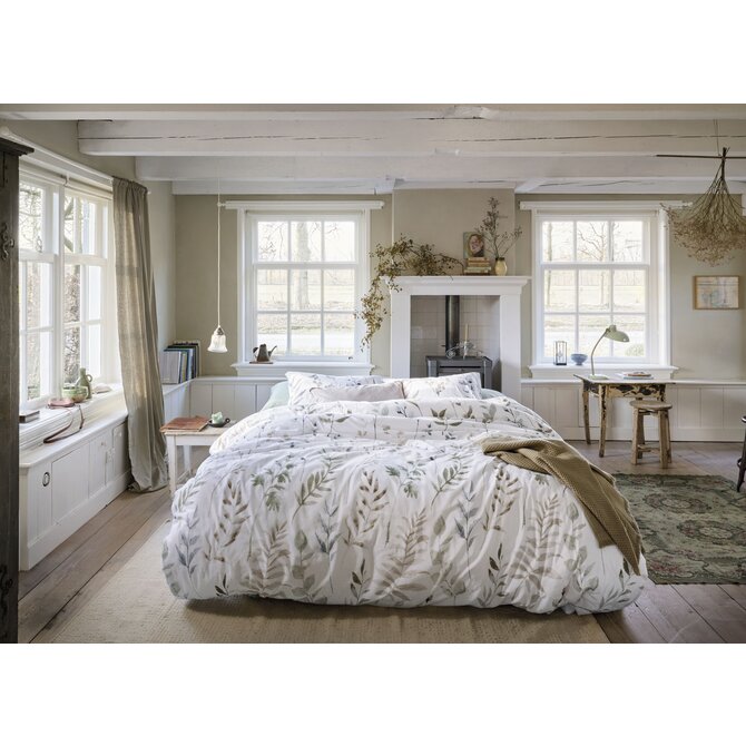 Ariadne at Home Twigs Dekbedovertrek Wit 200x200/220 cm Ariadne at Home Twigs Dekbedovertrek Wit 200x200/220 cm