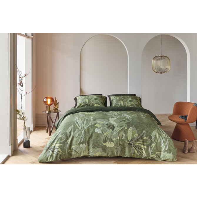 Kardol by Beddinghouse Dekbedovertrek Symbiose Groen 240x200/220 cm Kardol by Beddinghouse Dekbedovertrek Symbiose Groen 240x200/220 cm