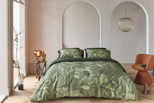 Kardol Kardol by Beddinghouse Dekbedovertrek Symbiose Groen 200x200/220 cm afbeelding