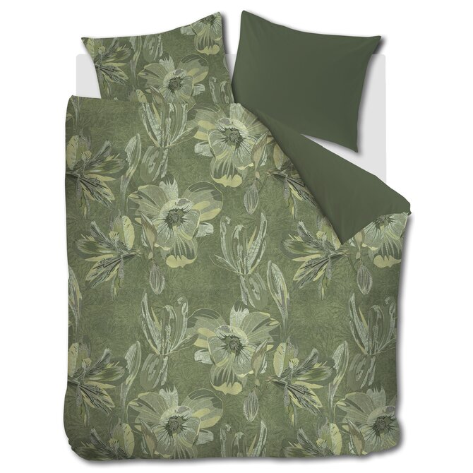 Kardol by Beddinghouse Dekbedovertrek Symbiose Groen 200x200/220 cm Kardol by Beddinghouse Dekbedovertrek Symbiose Groen 200x200/220 cm