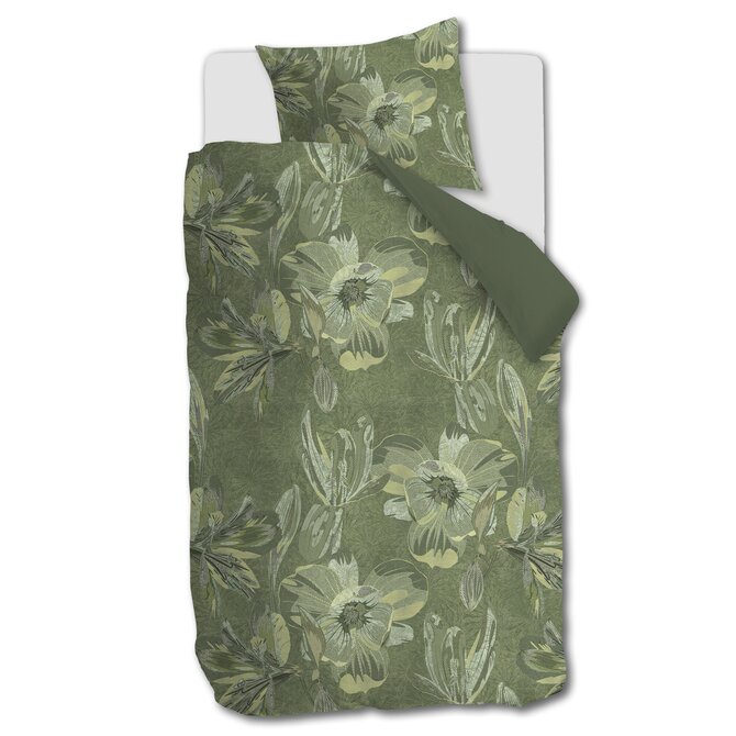 Kardol by Beddinghouse Dekbedovertrek Symbiose Groen 200x200/220 cm Kardol by Beddinghouse Dekbedovertrek Symbiose Groen 200x200/220 cm