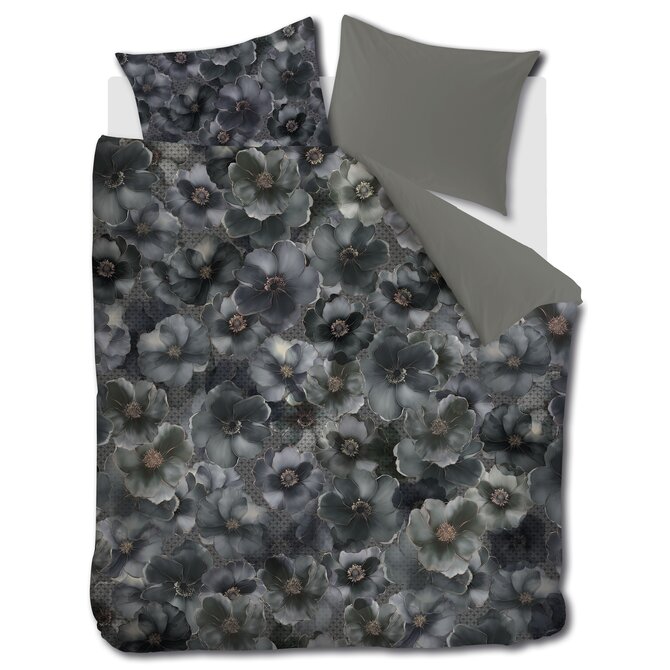 Kardol by Beddinghouse Dekbedovertrek Decorum Grey Green 140x200/220 cm Kardol by Beddinghouse Dekbedovertrek Decorum Grey Green 140x200/220 cm