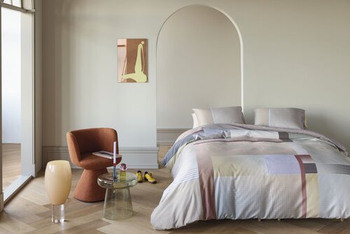 Kardol Kardol by Beddinghouse Dekbedovertrek Ferruccio Naturel 200x200/220 cm afbeelding