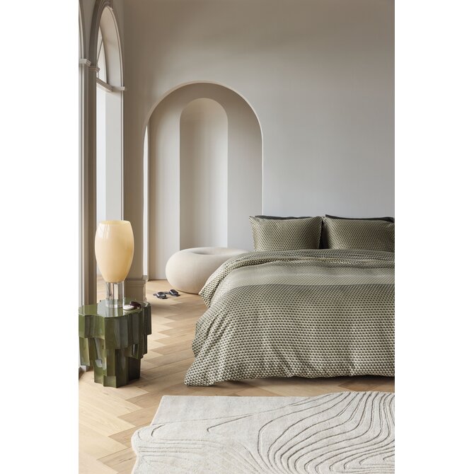 Kardol by Beddinghouse Dekbedovertrek Lofty Olive Green 200x200/220 cm Kardol by Beddinghouse Dekbedovertrek Lofty Olive Green 200x200/220 cm