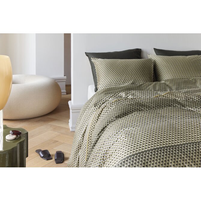 Kardol by Beddinghouse Dekbedovertrek Lofty Olive Green 200x200/220 cm Kardol by Beddinghouse Dekbedovertrek Lofty Olive Green 200x200/220 cm