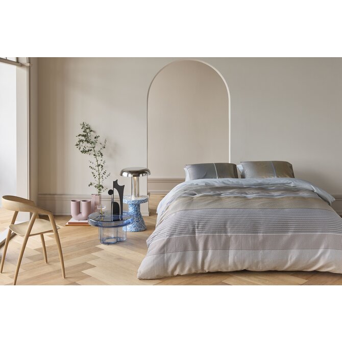 Kardol by Beddinghouse Dekbedovertrek Charlottesville Blauwgrijs 200x200/220 cm Kardol by Beddinghouse Dekbedovertrek Charlottesville Blauwgrijs 200x200/220 cm