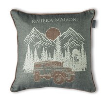 Rivièra Maison Roadtrip Cushion Groen 45x45 cm