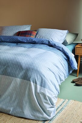 Beddinghouse Dekbedovertrek Sanna Blauw 240x200/220 cm