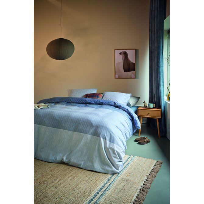 Beddinghouse Dekbedovertrek Sanna Blauw 240x200/220 cm Beddinghouse Dekbedovertrek Sanna Blauw 240x200/220 cm