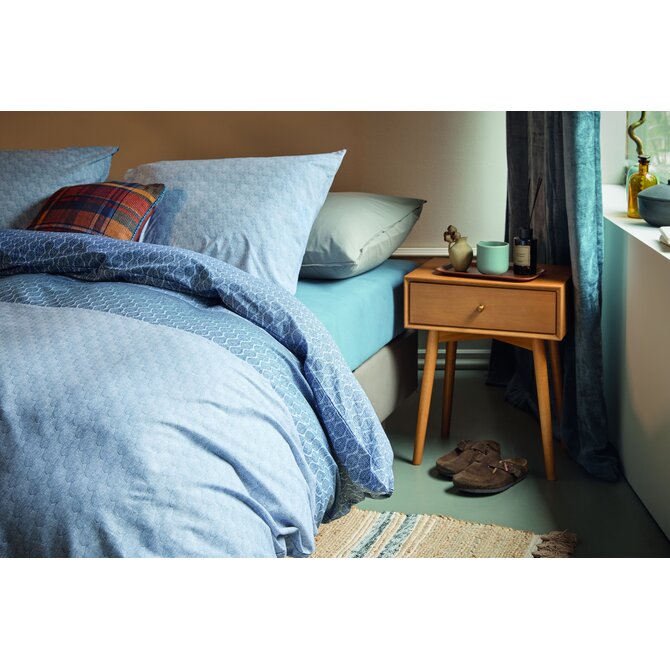Beddinghouse Dekbedovertrek Sanna Blauw 240x200/220 cm Beddinghouse Dekbedovertrek Sanna Blauw 240x200/220 cm