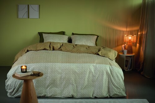 Beddinghouse Beddinghouse Dekbedovertrek Sanna Goud 140x200/220 cm afbeelding