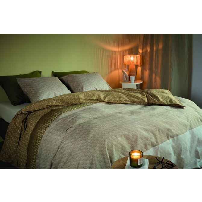 Beddinghouse Dekbedovertrek Sanna Goud 140x200/220 cm Beddinghouse Dekbedovertrek Sanna Goud 140x200/220 cm