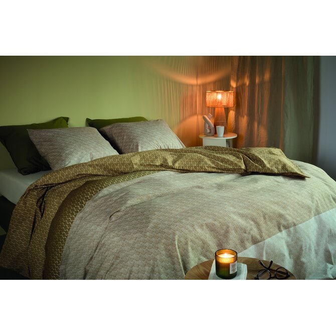 Beddinghouse Dekbedovertrek Sanna Goud 240x200/220 cm Beddinghouse Dekbedovertrek Sanna Goud 240x200/220 cm