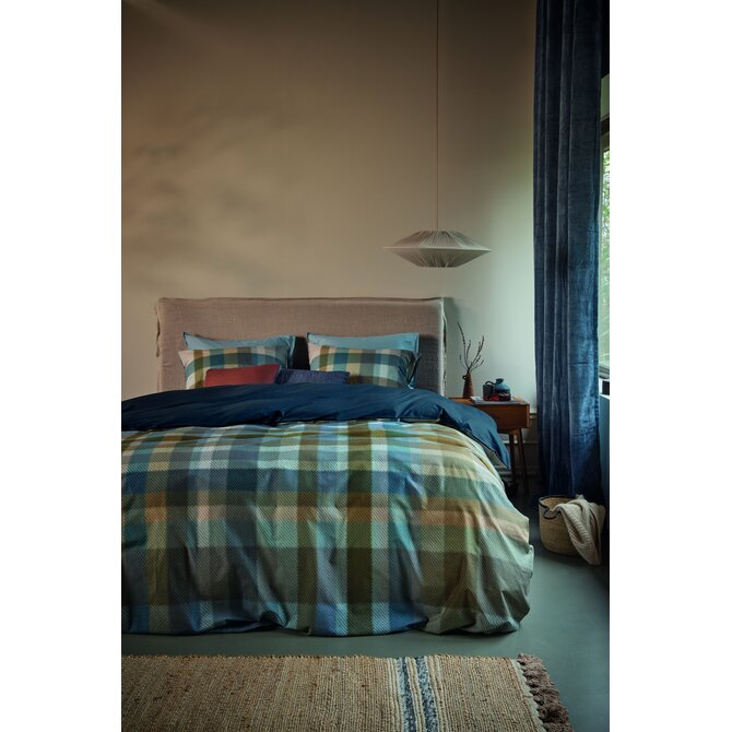 Beddinghouse Dekbedovertrek Glynn Blauw 240x200/220 cm
