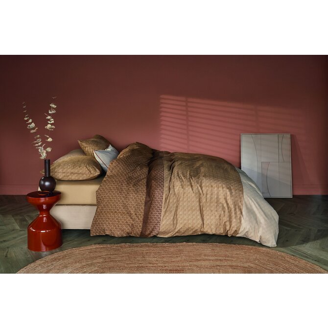 Beddinghouse Dekbedovertrek Sanna Terra 200x200/220 cm Beddinghouse Dekbedovertrek Sanna Terra 200x200/220 cm
