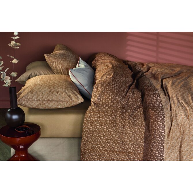 Beddinghouse Dekbedovertrek Sanna Terra 200x200/220 cm Beddinghouse Dekbedovertrek Sanna Terra 200x200/220 cm